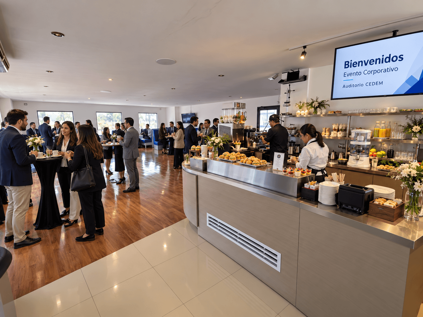 Servicio de catering para eventos en Auditorio CEDEM