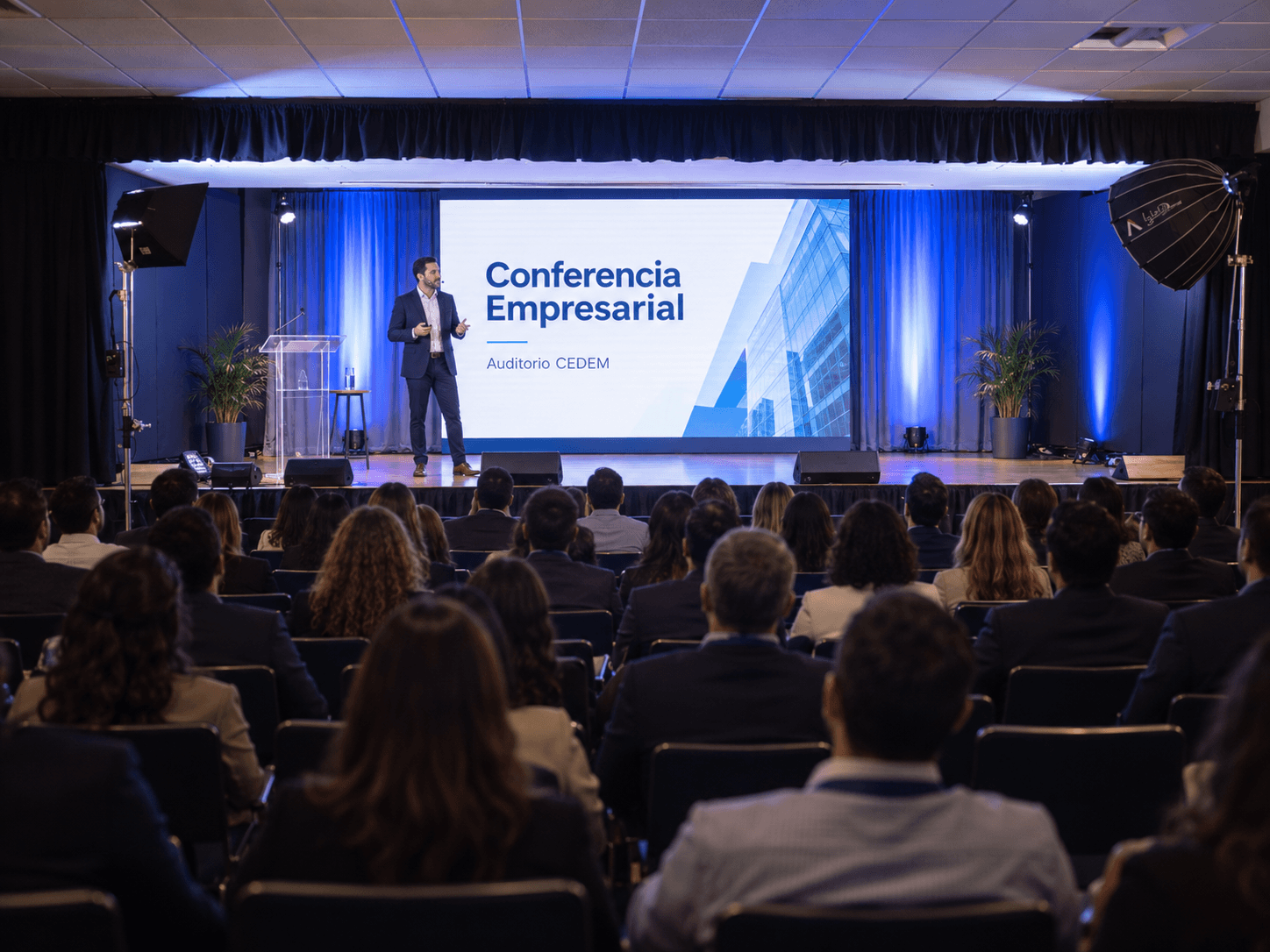 Conferencia empresarial en Auditorio CEDEM
